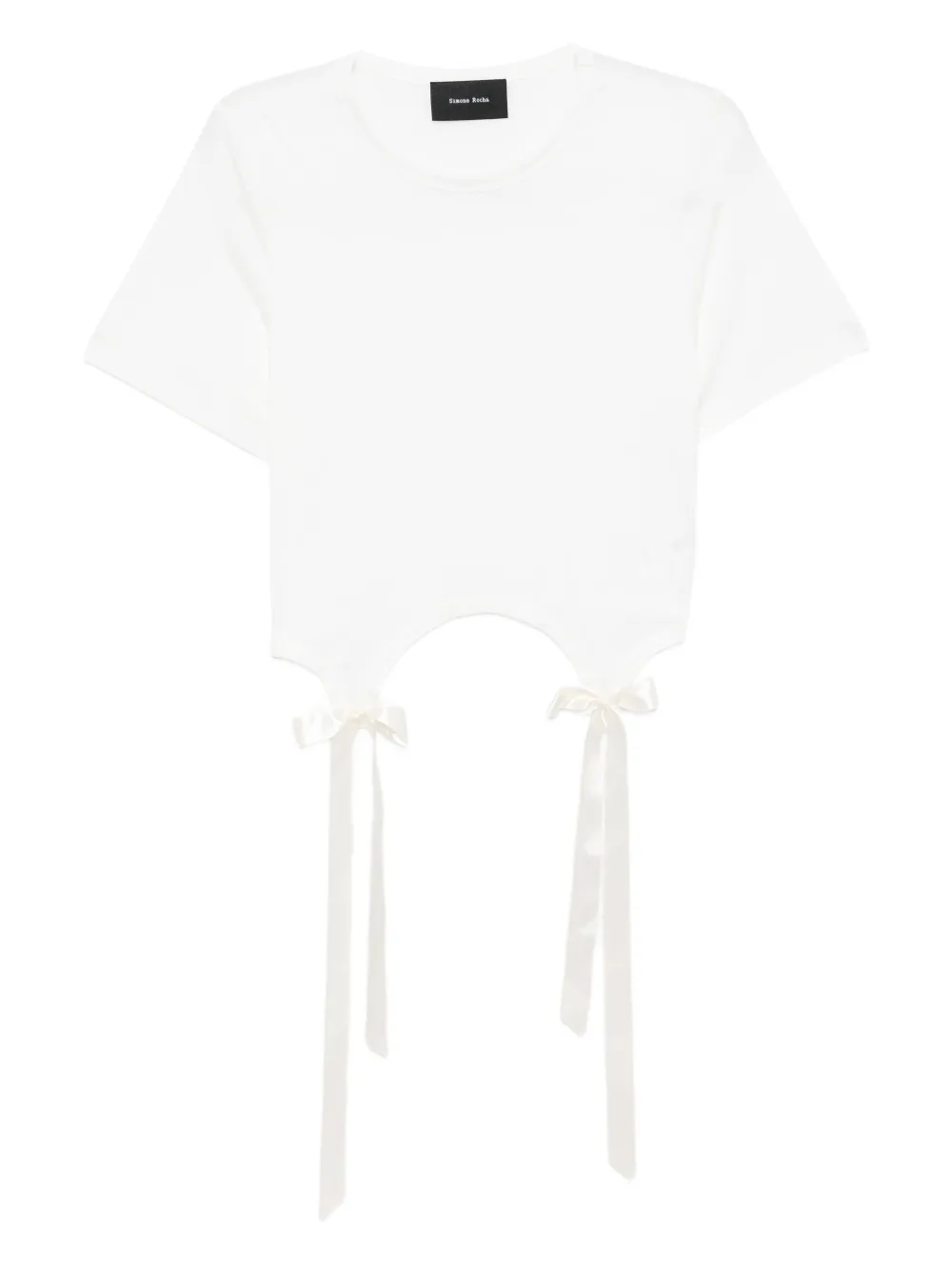 Simone Rocha Lyocell T-shirt Wit