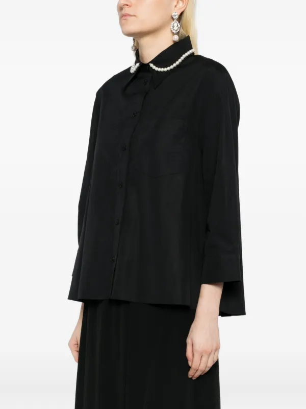 SIMONE ROCHA パールチェーン コットンジャージーTシャツ Simone Rocha: ホワイト Pearl & Chain Boy Tシャツ | SSENSE 日本