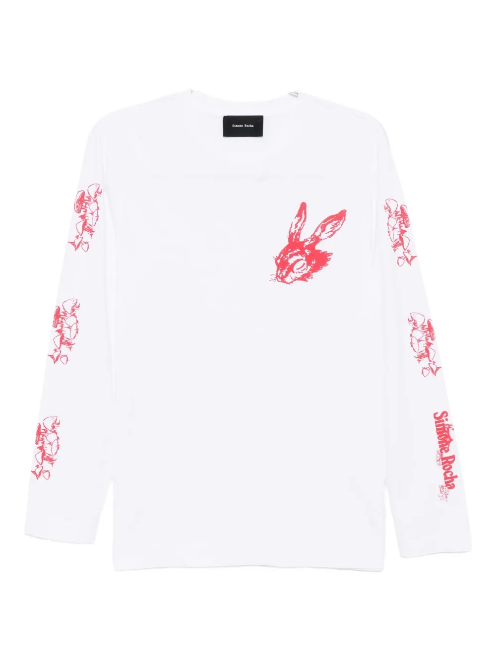 Simone Rocha Cotton T-shirt In White