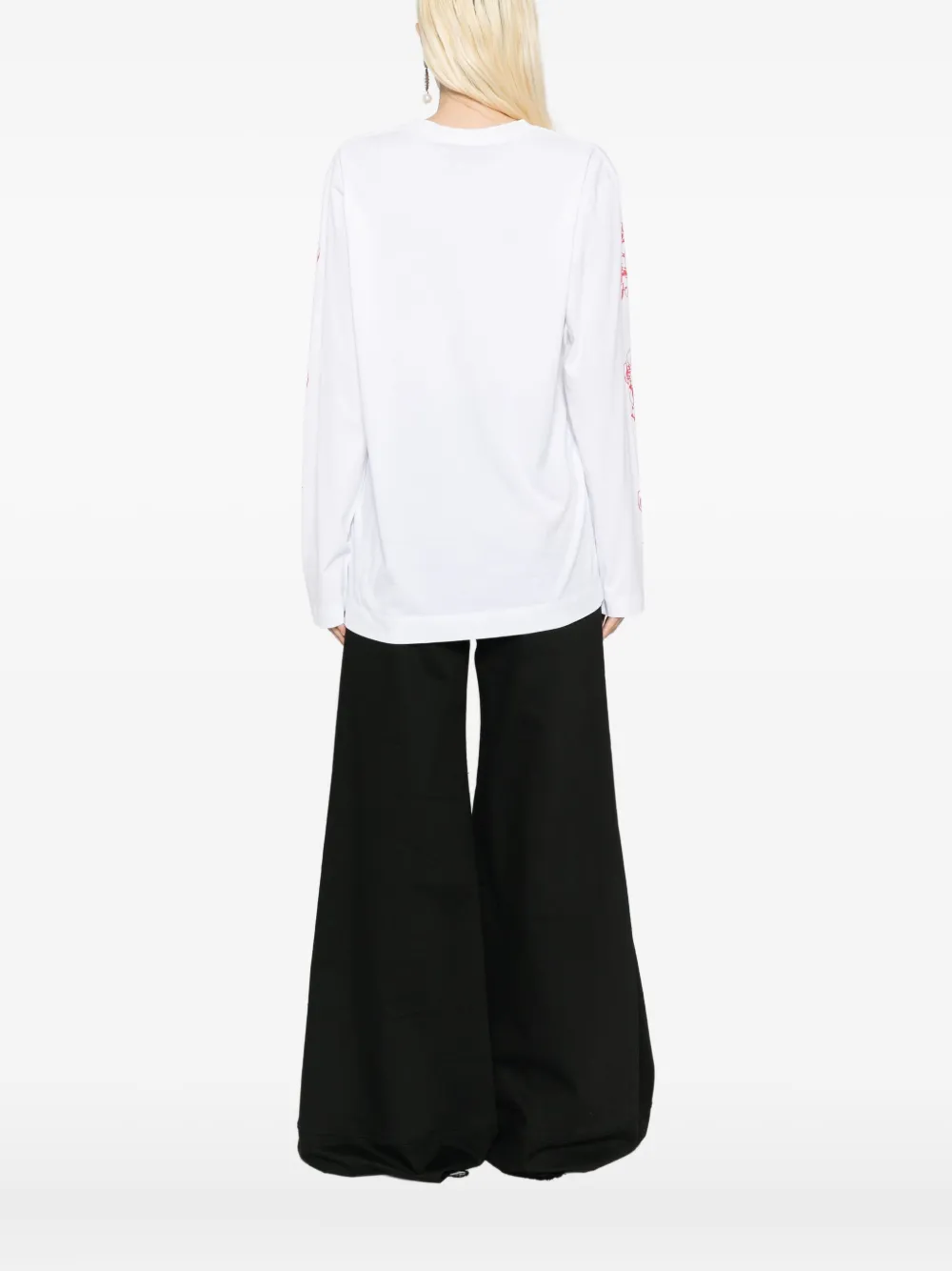 Simone Rocha Cotton T-shirt In White