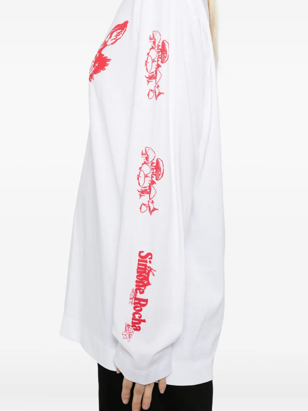Simone Rocha Cotton T-shirt In White