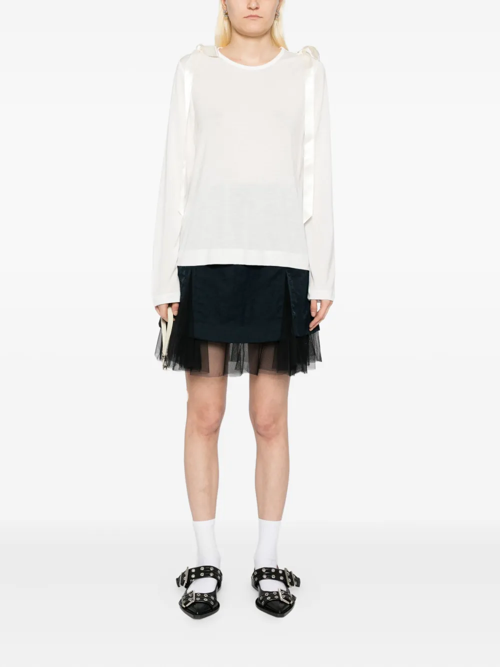 Simone Rocha Lyocell T-shirt Wit