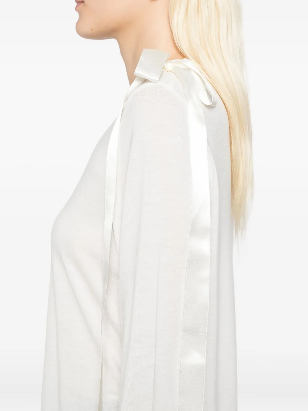 Simone Rocha Lyocell T-shirt Wit