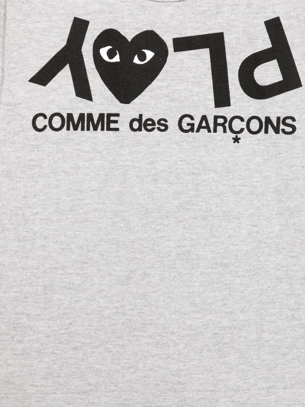 Comme Des Garçons Play Kids T-shirt met print Grijs