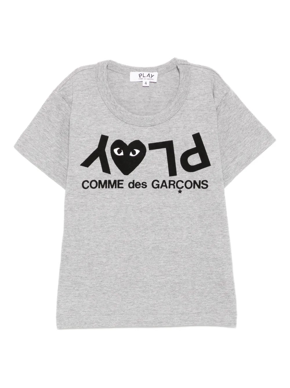 Comme Des Garçons Play Kids T-shirt met print Grijs