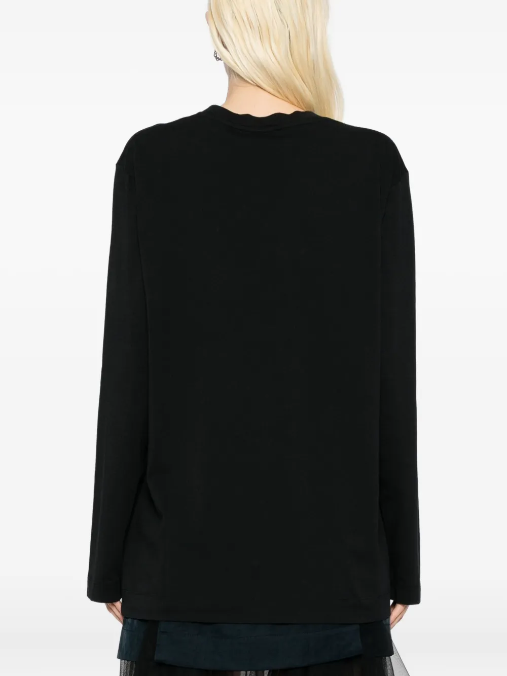 Simone Rocha T-shirt met schildpadschild-design Zwart