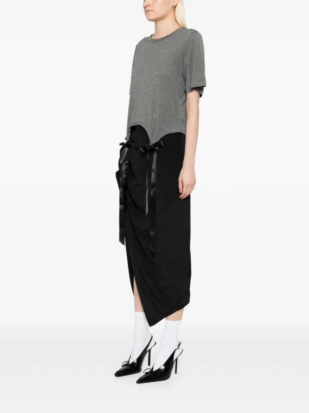 Simone Rocha Lyocell T-shirt Grijs