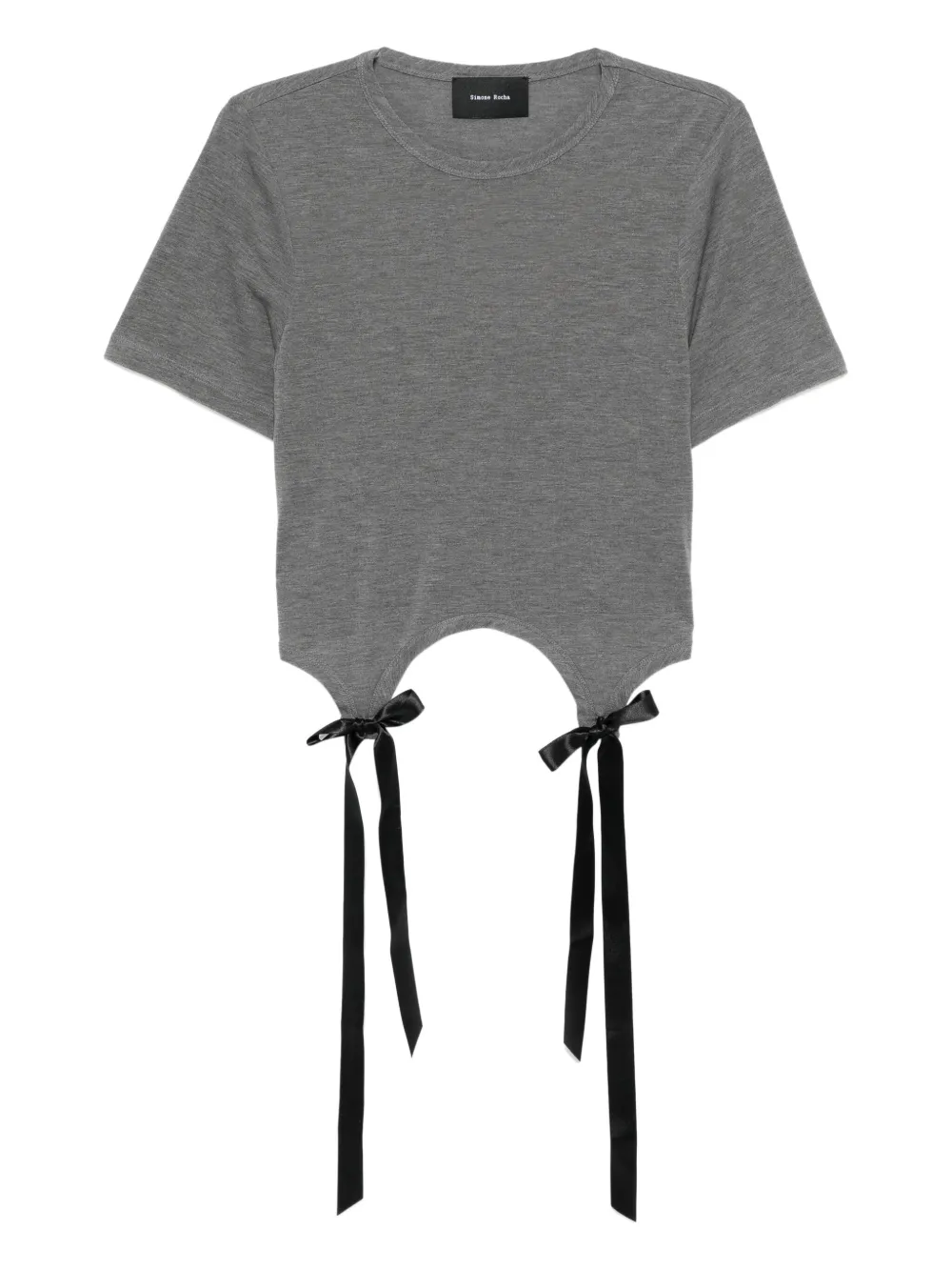 Simone Rocha Lyocell T-shirt Grijs