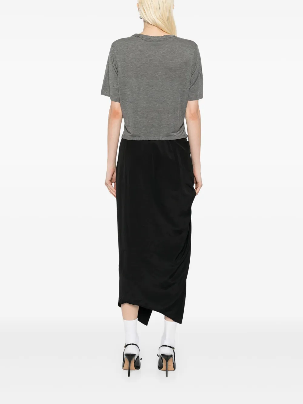 Simone Rocha Lyocell T-shirt Grijs