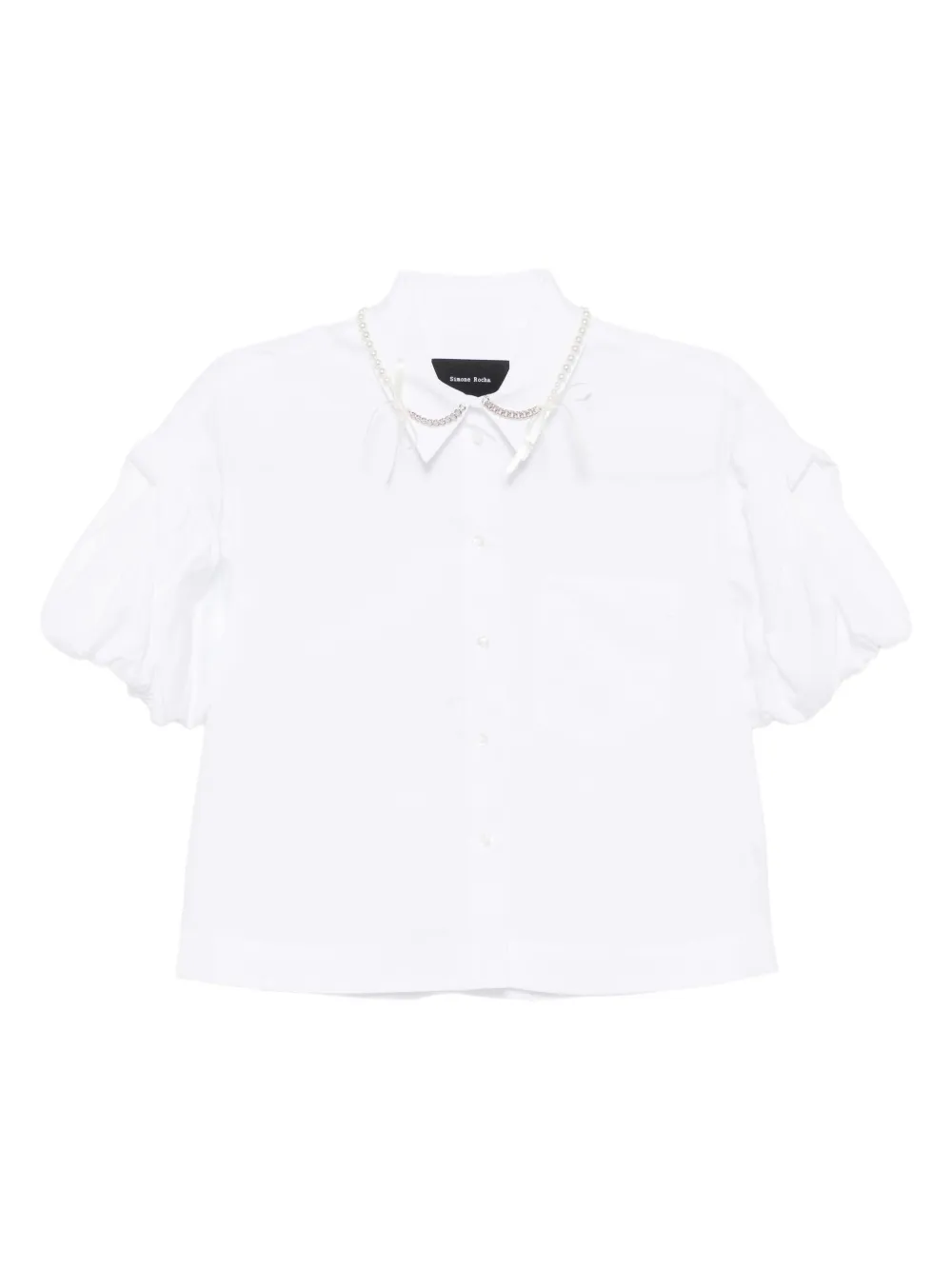Simone Rocha Blouse met pofmouwen Wit