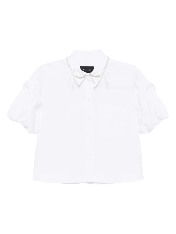 Simone Rocha ホワイト パフスリーブシャツ ブラウス | SIMONE ROCHA (Women)/シモーネ ロシャ | 三越伊勢丹