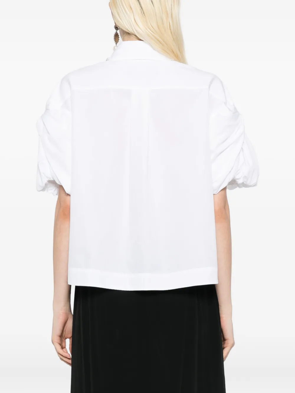 Simone Rocha Blouse met pofmouwen Wit