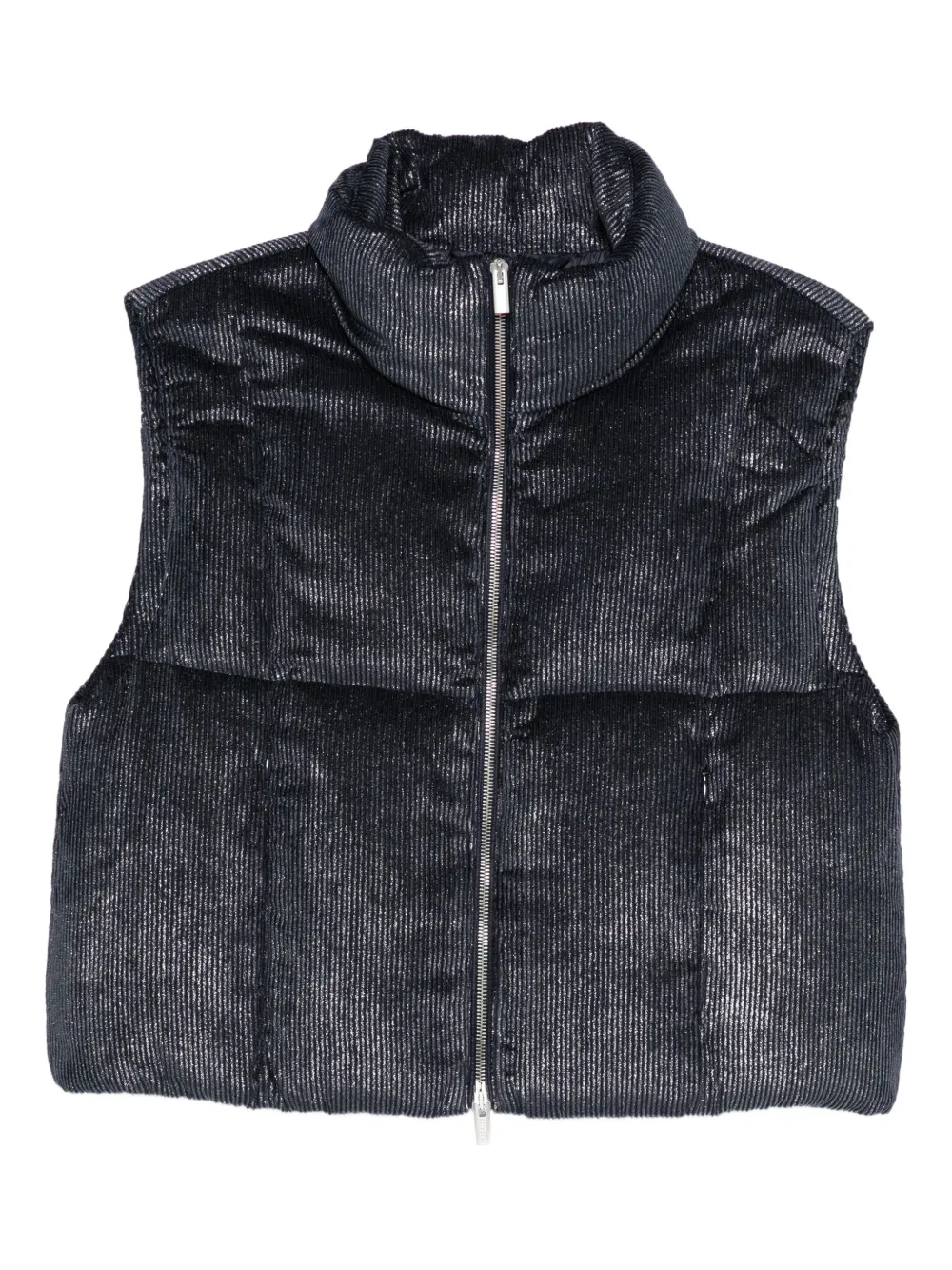 Peserico quilted corduroy vest Blauw