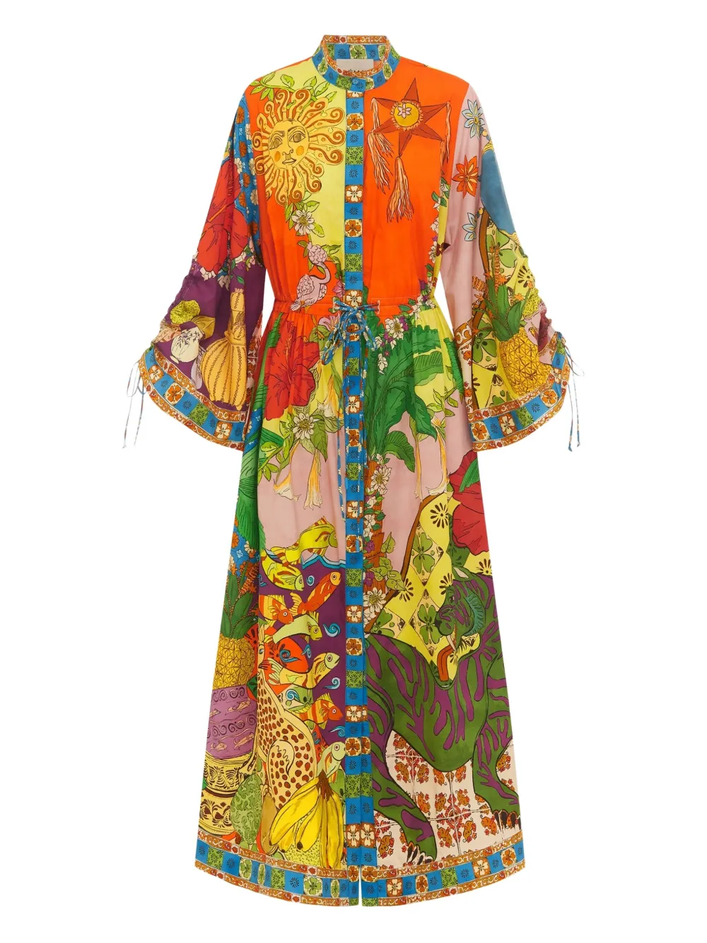 ALEMAIS Tiger shirtdress | Yellow | Image 1