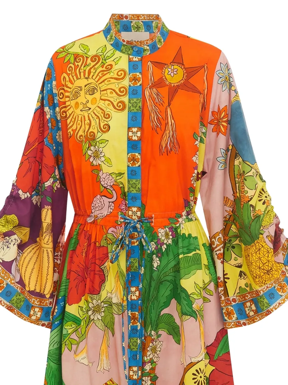 ALEMAIS Blousejurk met tijgerprint - Geel