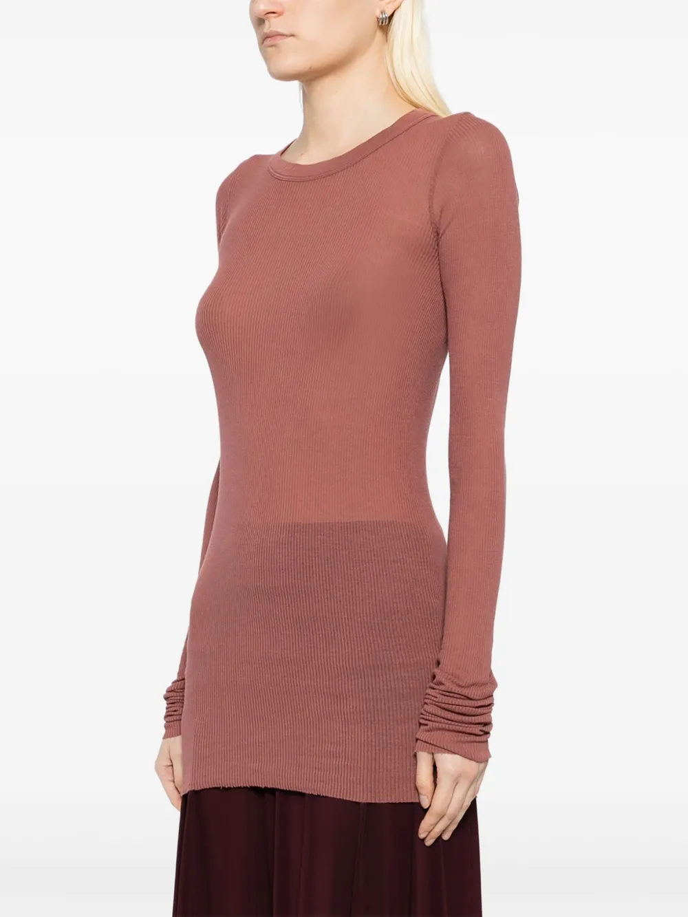 Rick Owens Gebreide top Rood
