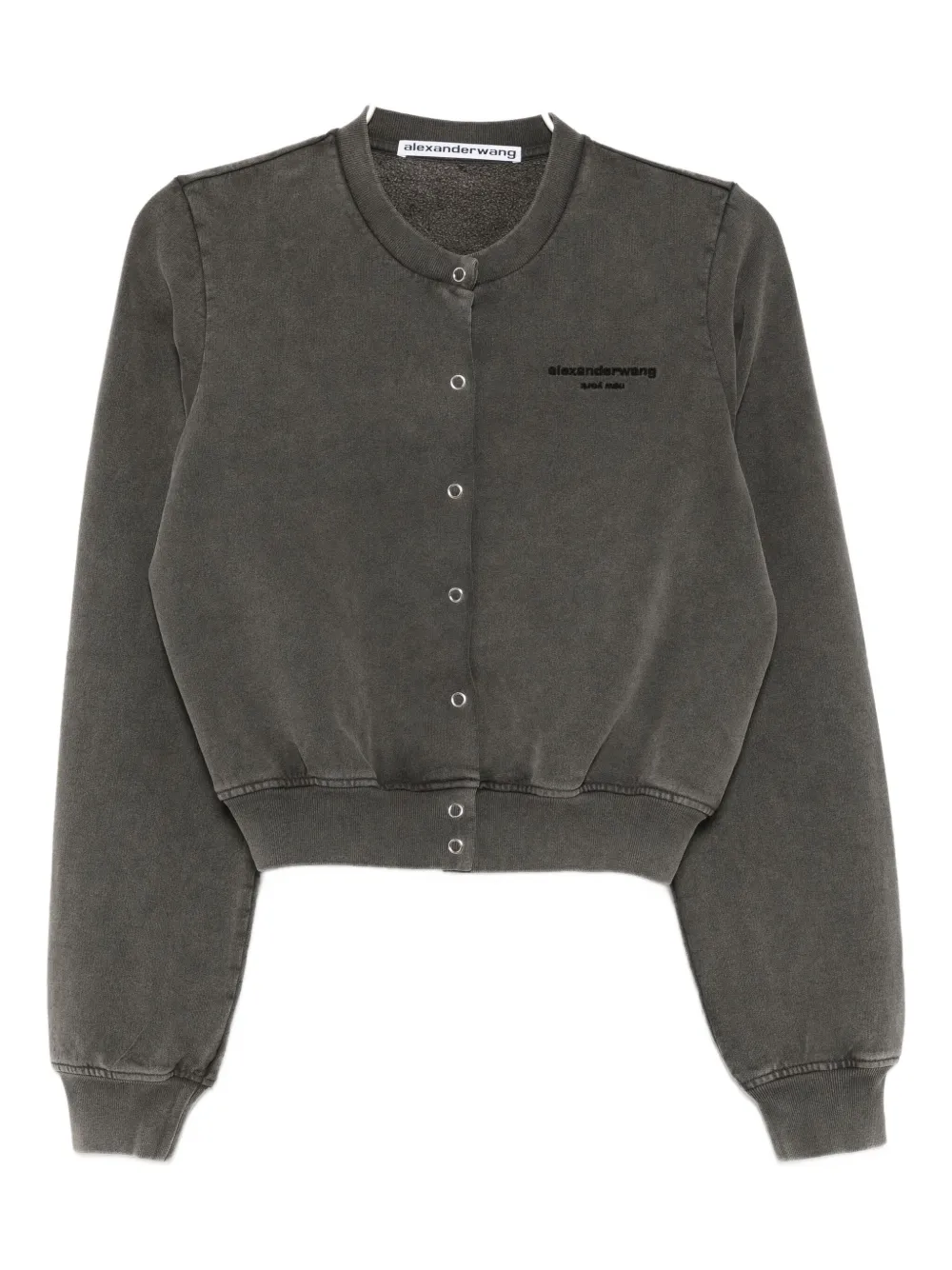 Alexander Wang logo-printed jacket Grijs