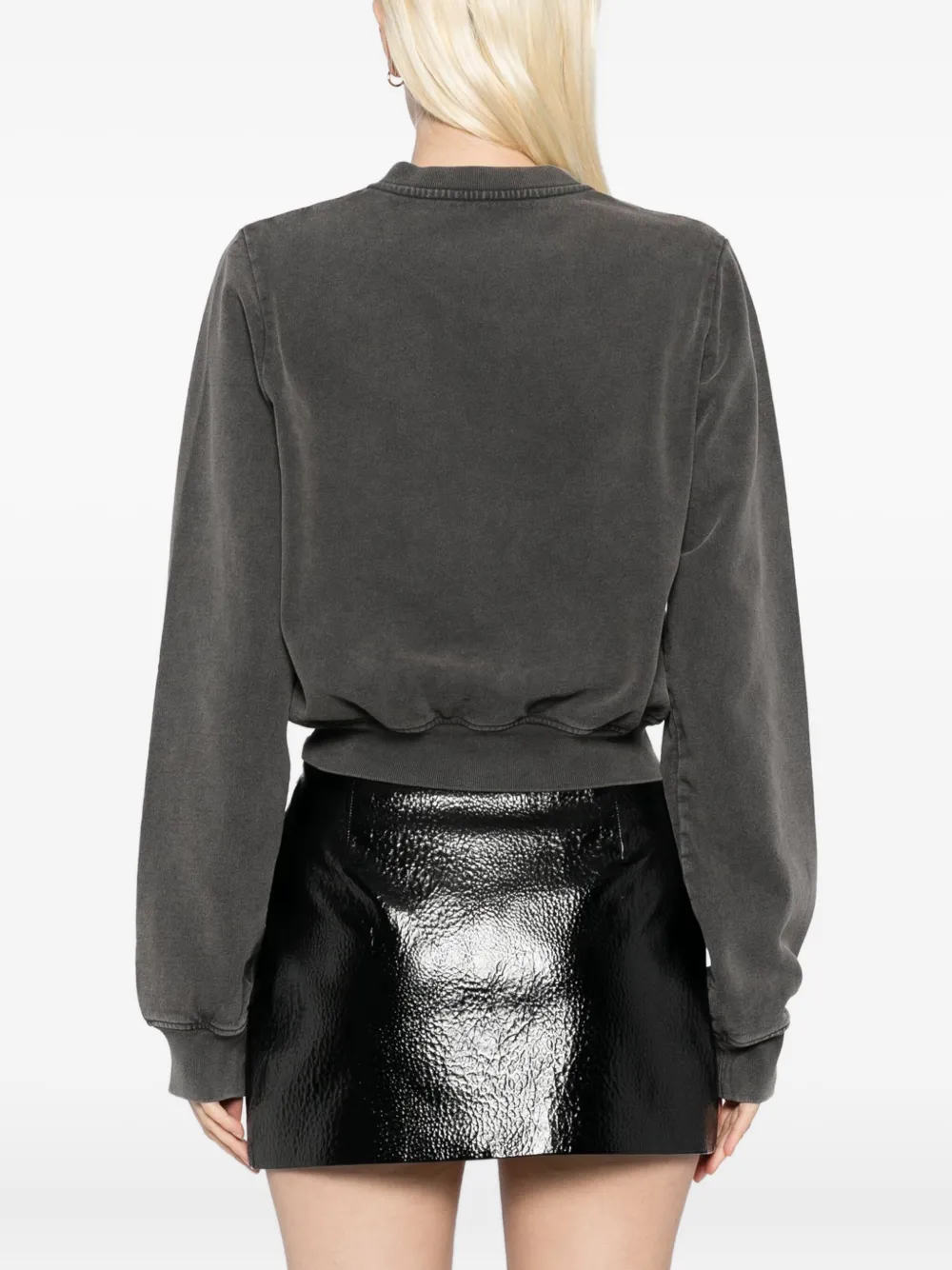 Alexander Wang logo-printed jacket Grijs