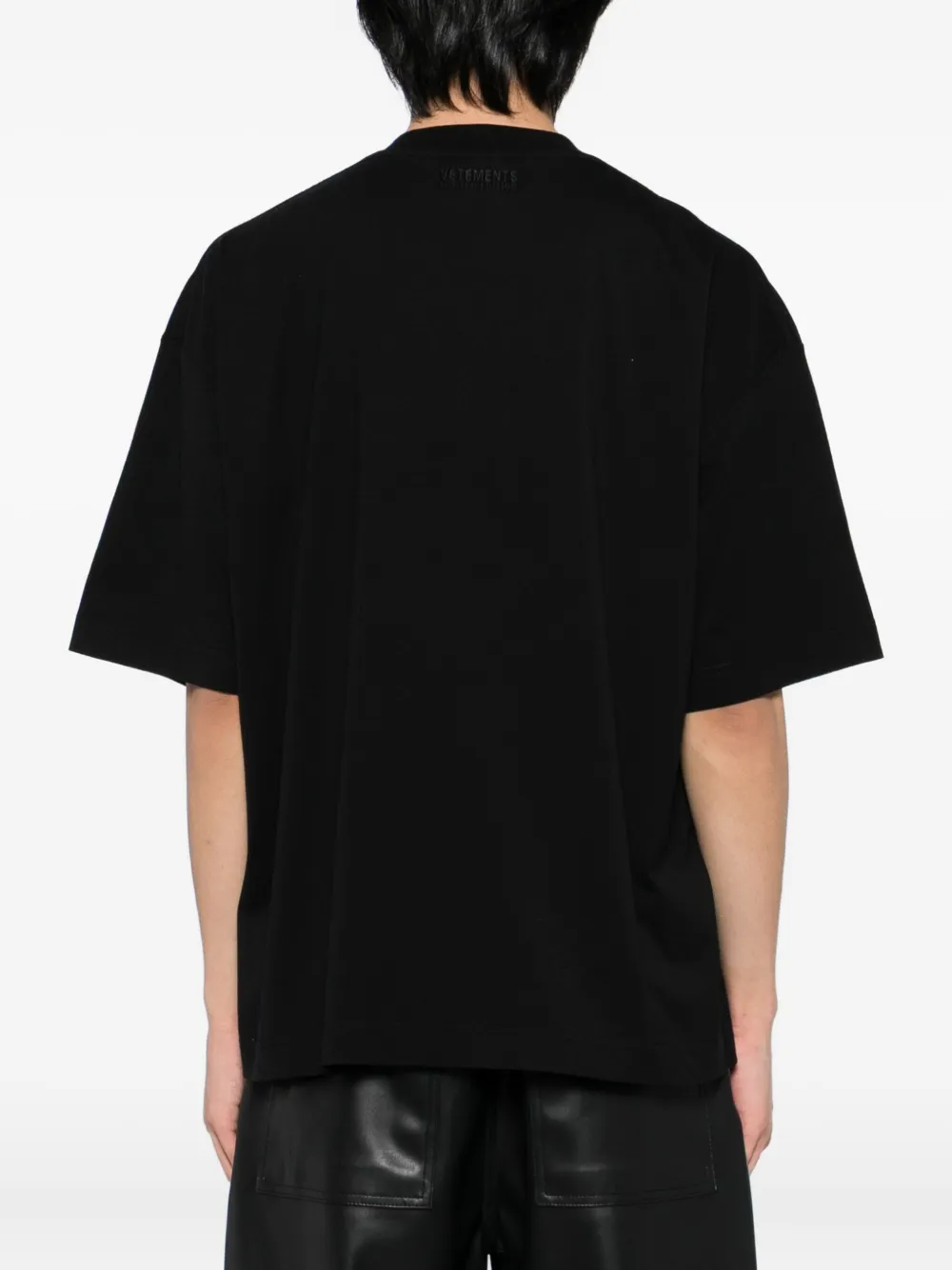 VETEMENTS Katoenen T-shirt Zwart