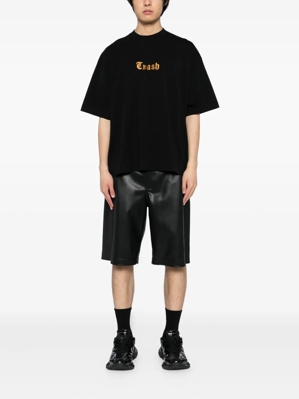 VETEMENTS Katoenen T-shirt - Zwart