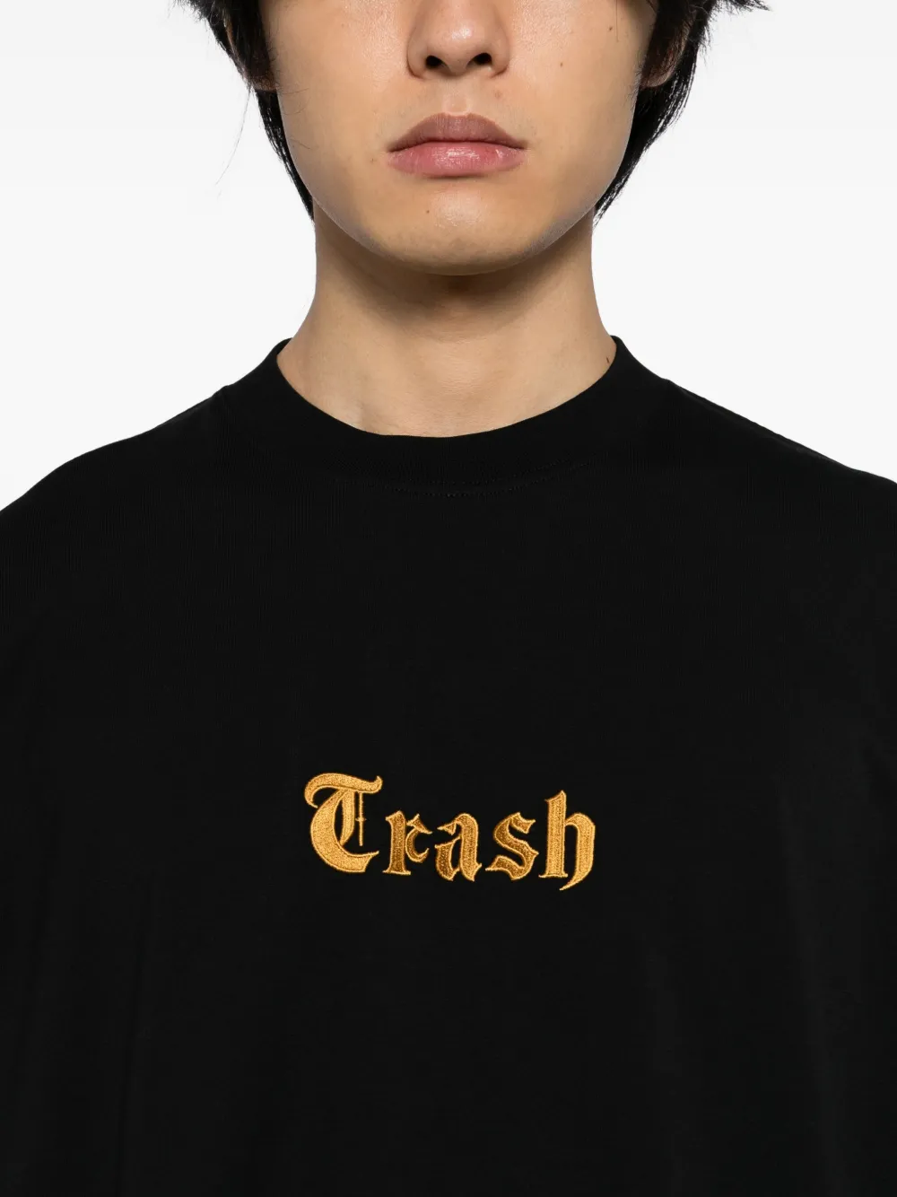 VETEMENTS Katoenen T-shirt Zwart