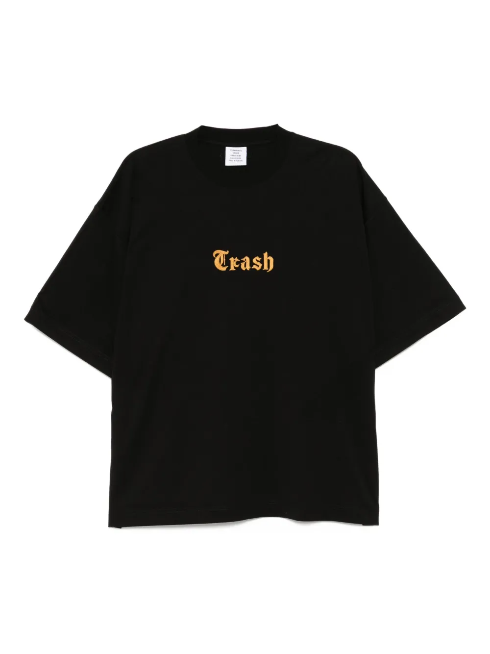 VETEMENTS Katoenen T-shirt Zwart