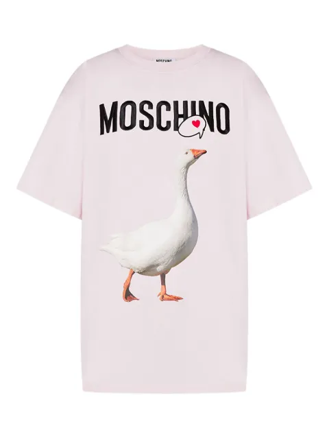 Moschino goose-print cotton T-shirt