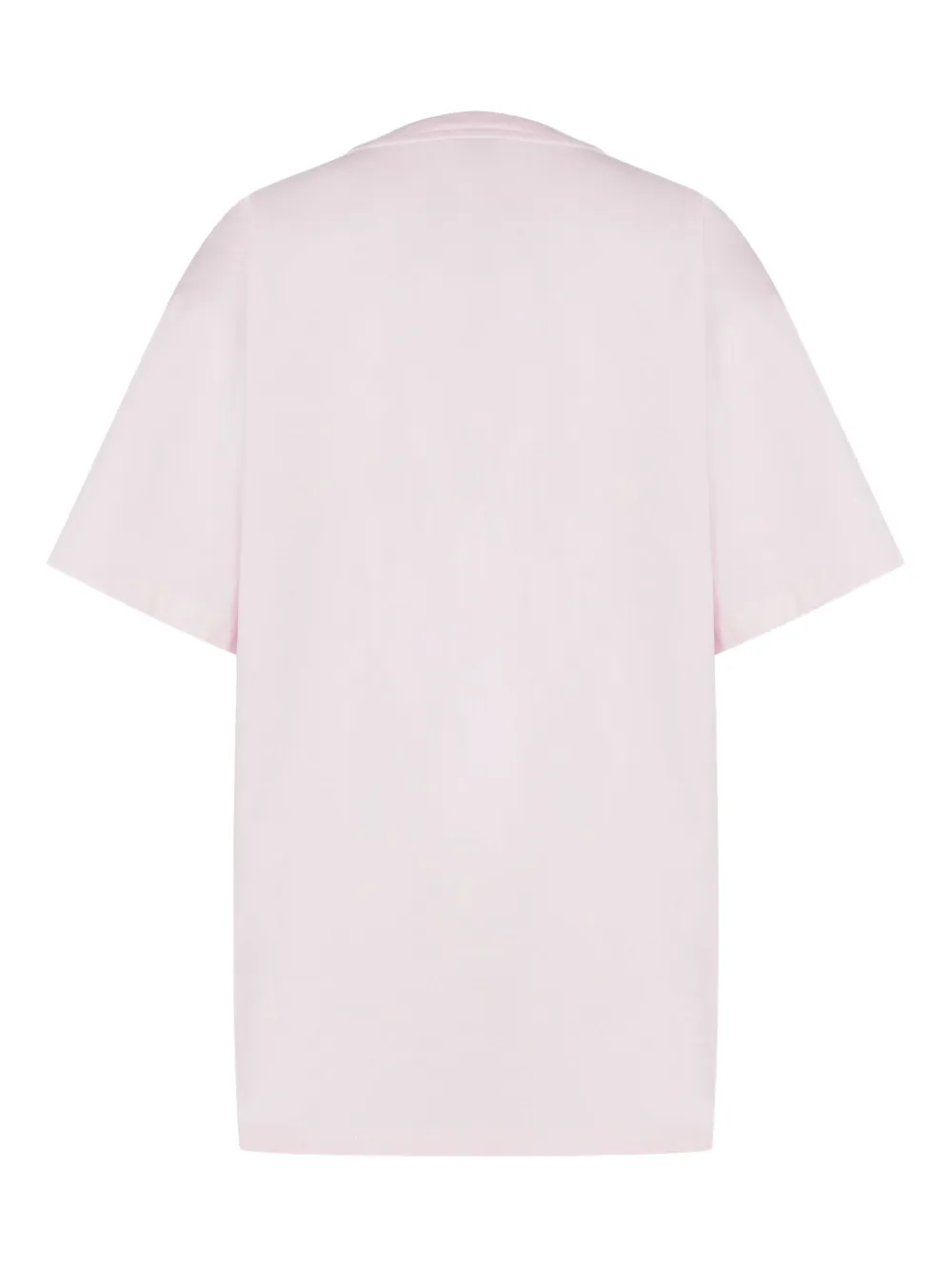 Moschino Katoenen T-shirt met ganzenprint Roze