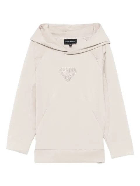 Emporio Armani Kids triangle-logo hoodie