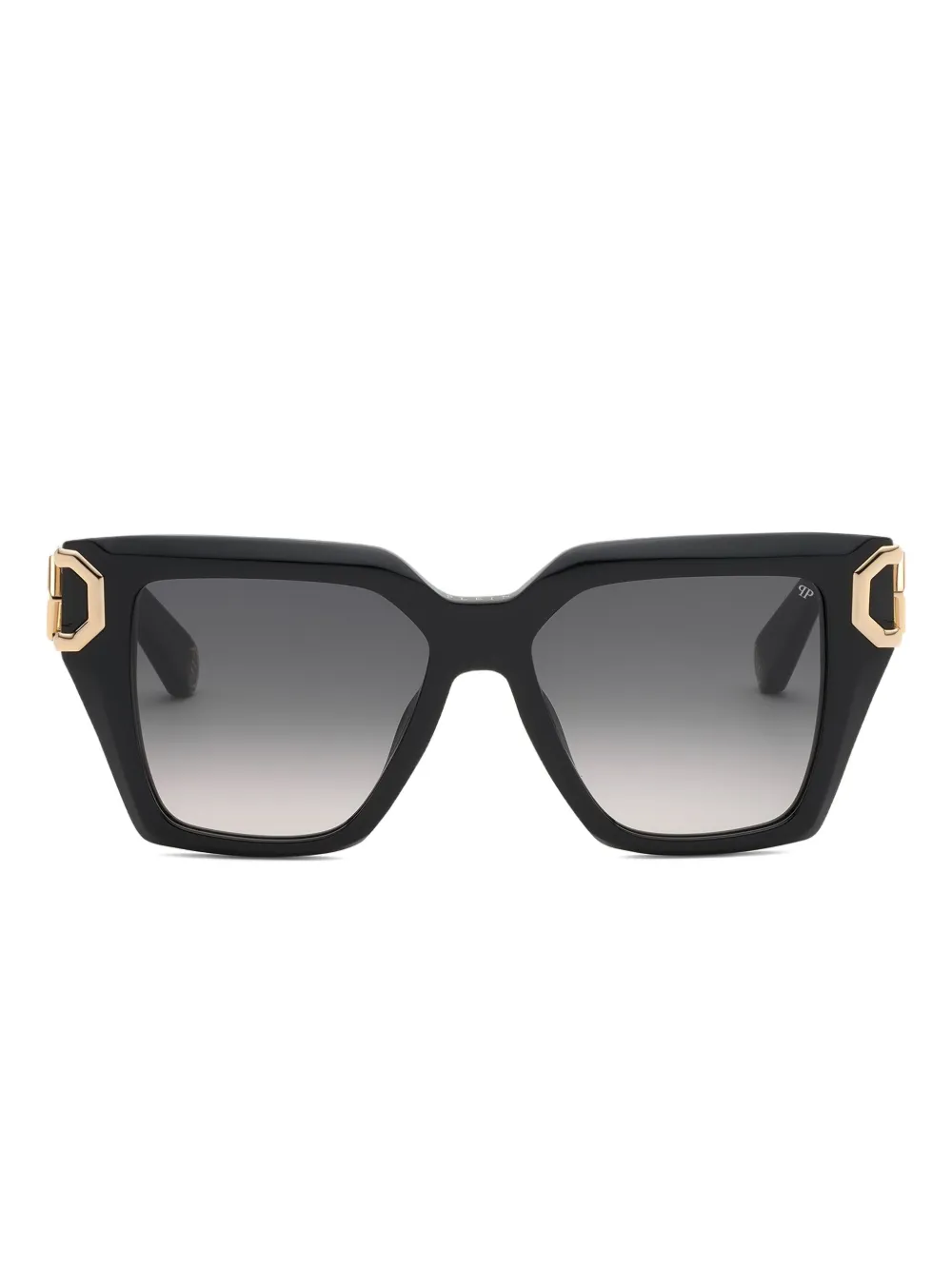 Philipp Plein Eyewear Occhiali da sole con placca logo - Nero