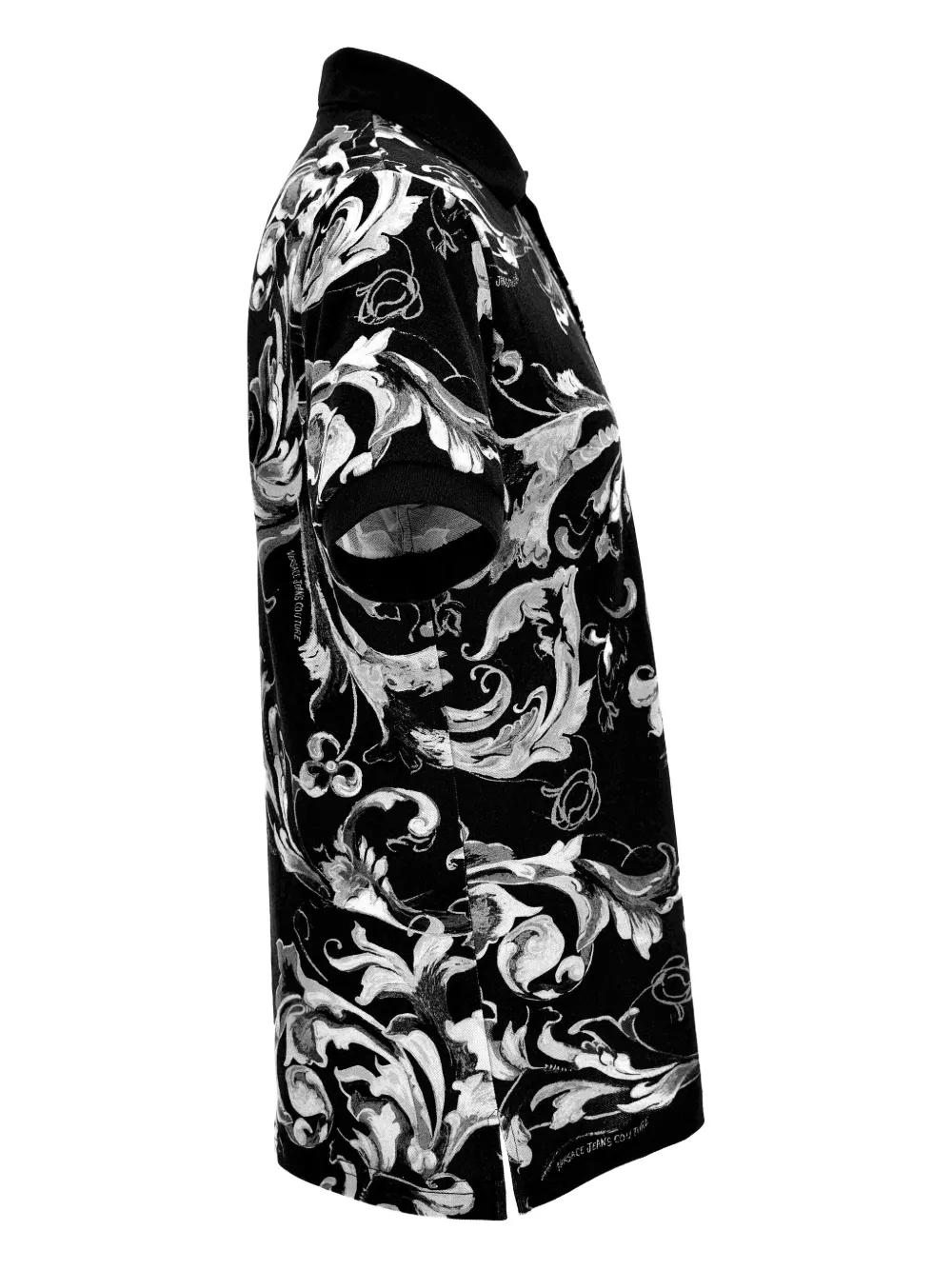 Versace Jeans Couture baroque-print polo shirt - Zwart