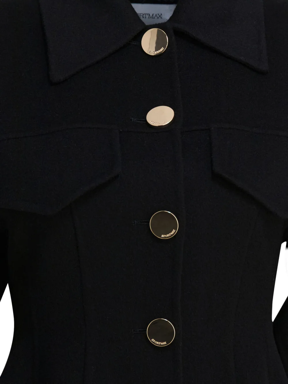 Max Mara Wollen jack Zwart