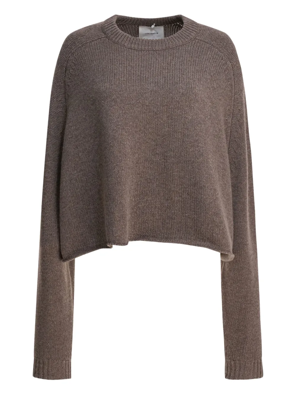 Lisa Yang cashmere cropped sweater Grijs
