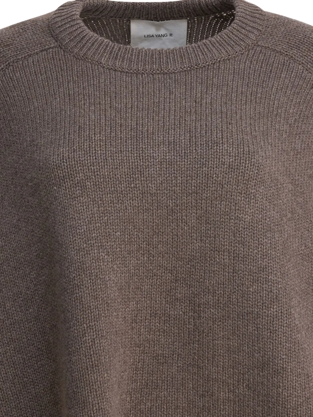 Lisa Yang cashmere cropped sweater Grijs
