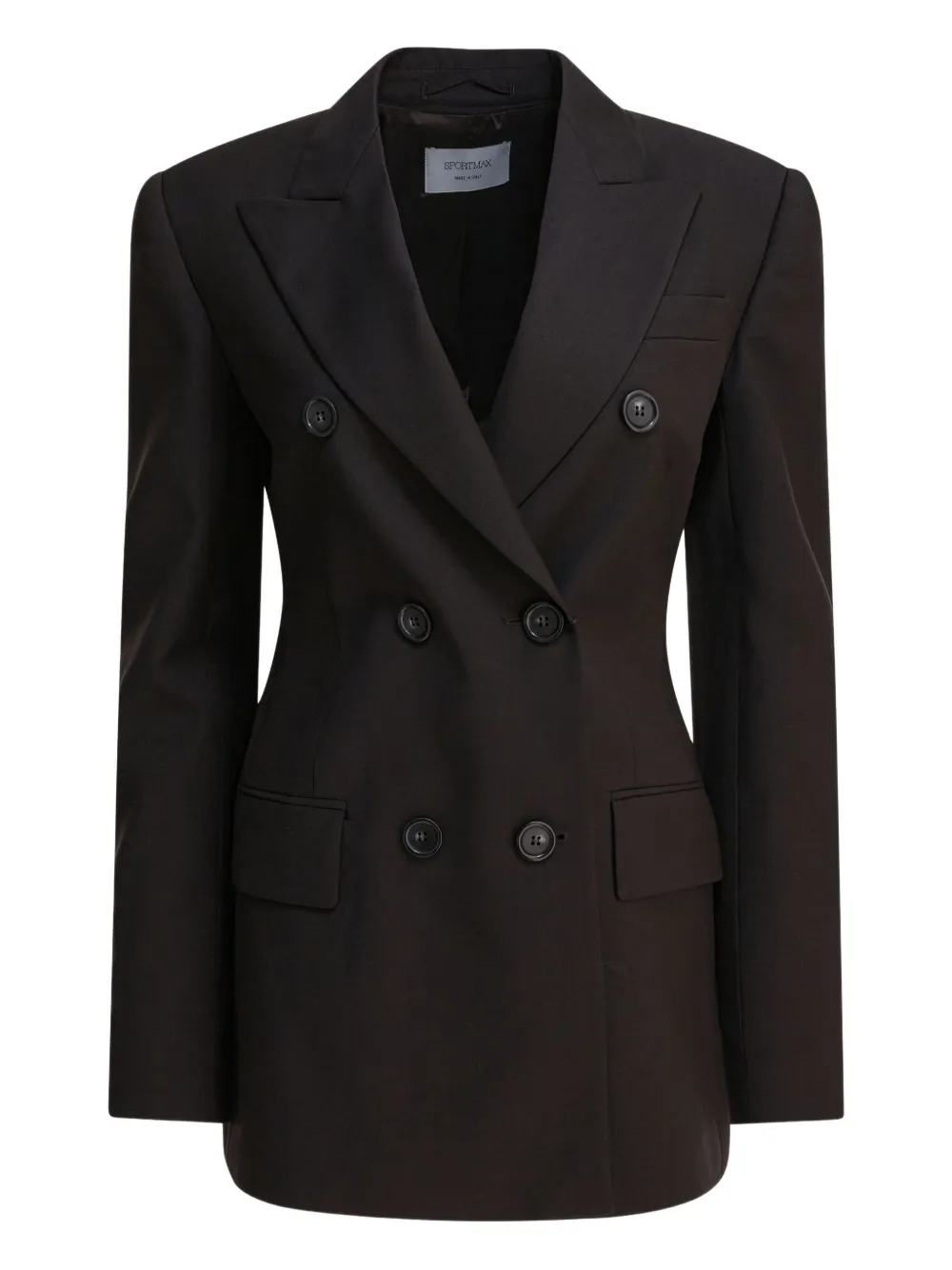 Max Mara Adamo double-breasted wool blazer Bruin