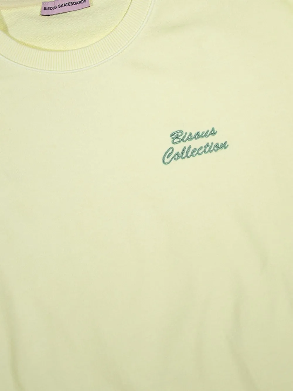 Bisous Skateboards Sweater met ronde hals - Geel