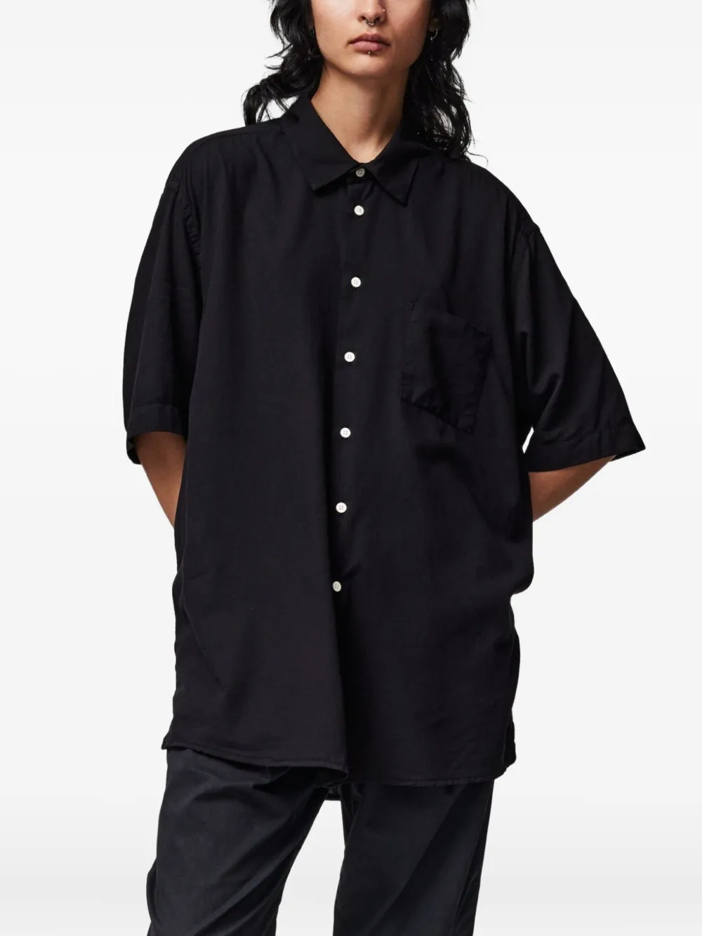 Adnym pocket button shirt - Zwart