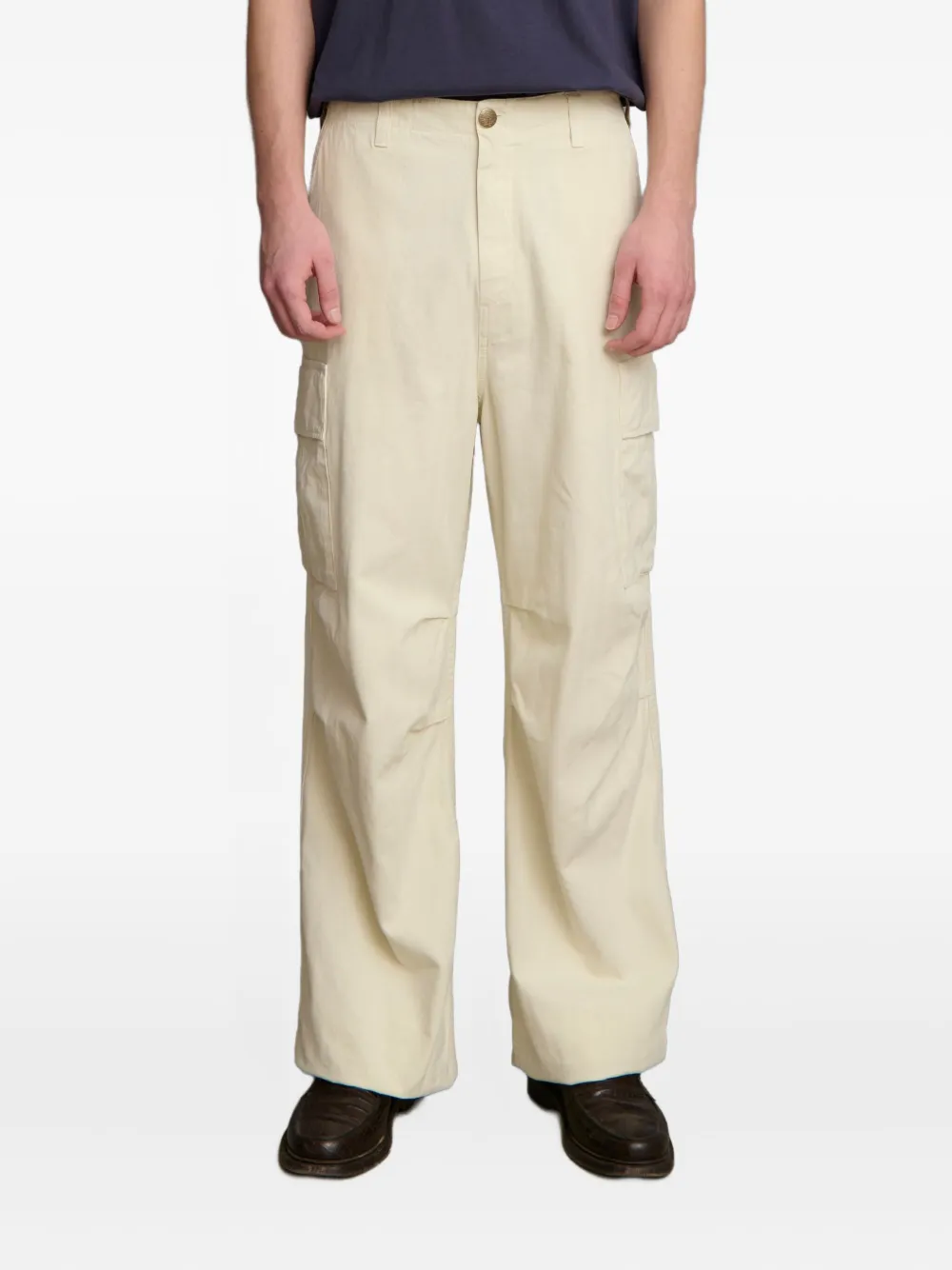 herringbone cargo trousers