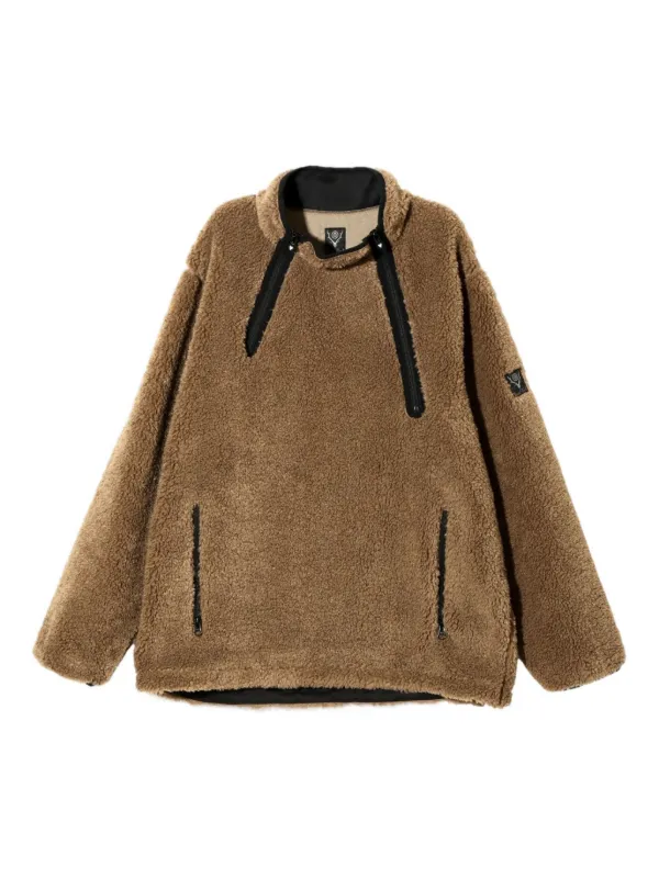 SOUTH2 WEST8 ダブルジップ フリースジャケット | ブラウン | FARFETCH JP
