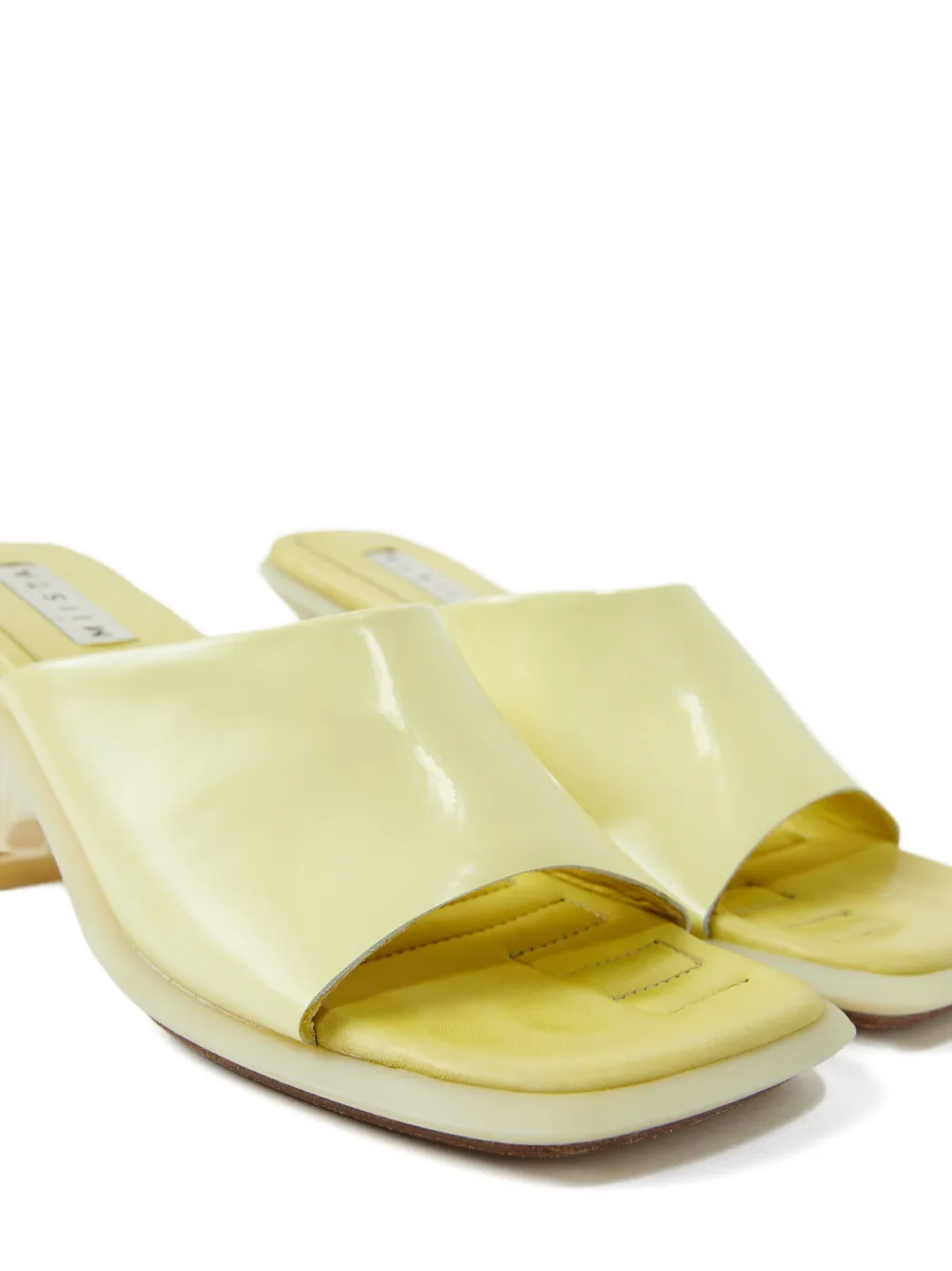 Miista 42mm Synthia square-toe sandals Yellow