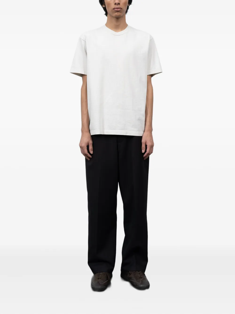 Lady White Co. crew-neck cotton T-shirt - Wit