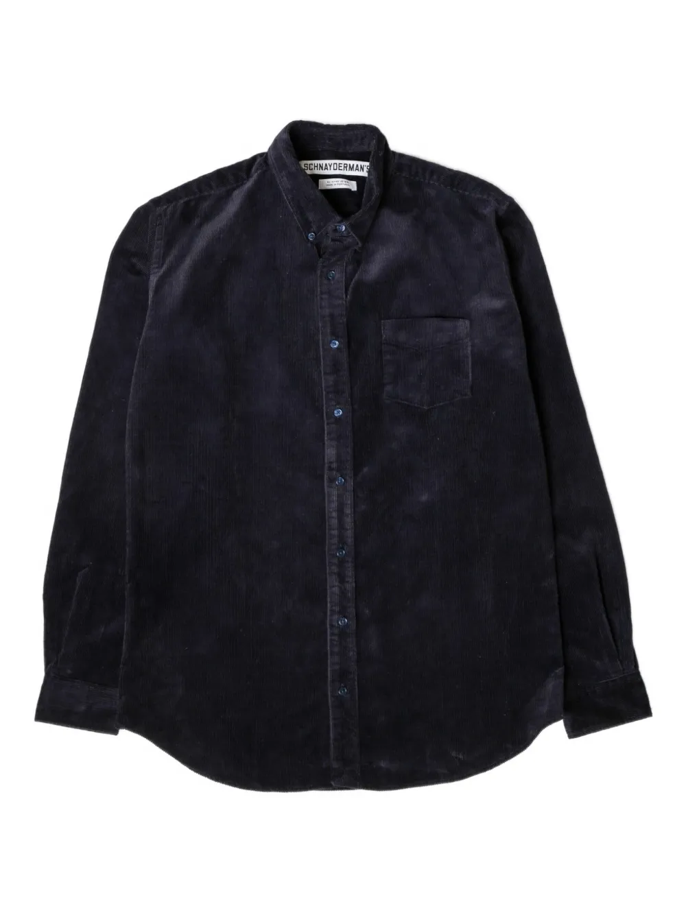 Schnayderman's BD Cord button-down shirt | Blue | Image 1