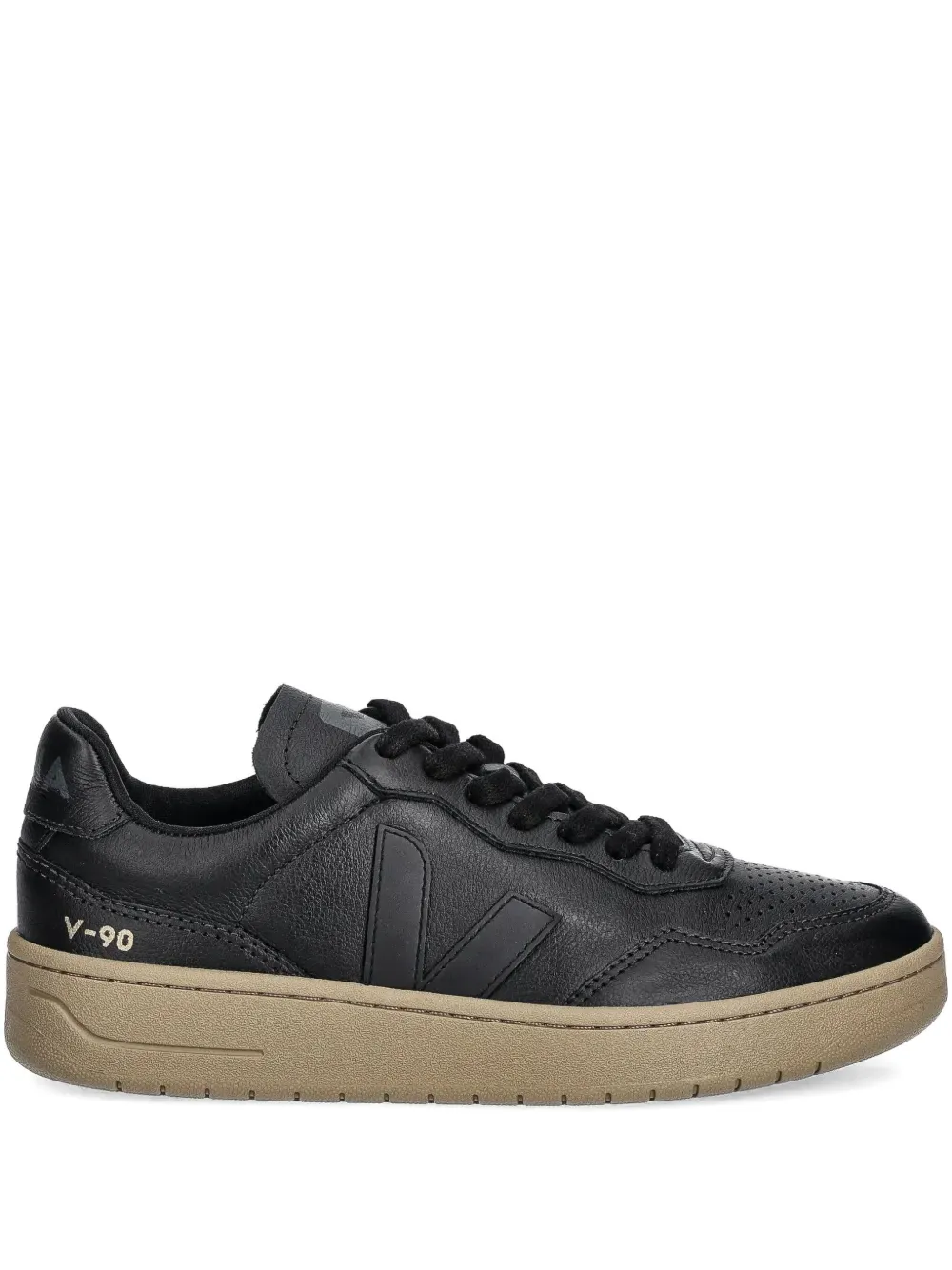 VEJA V-90 leather sneakers Black