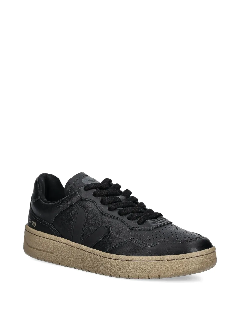 VEJA V-90 leather sneakers Black