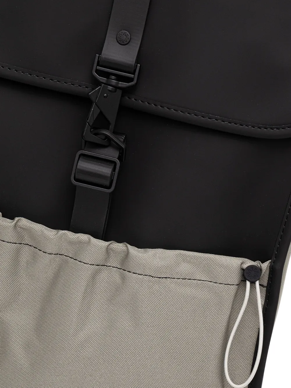 Rains Mix flap-pocket backpack Zwart