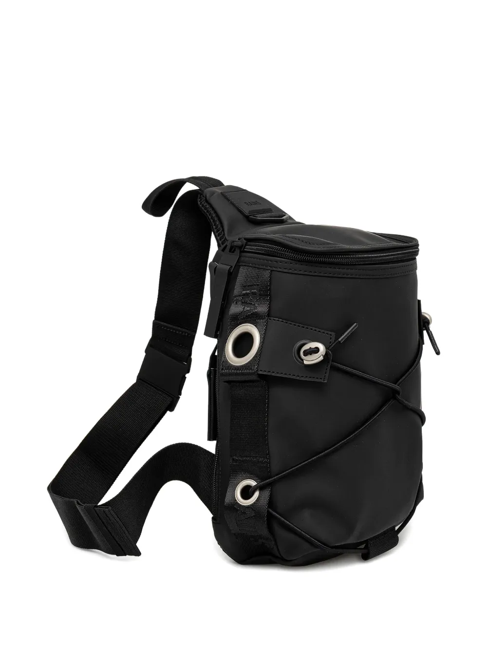 Rains Trail Cord Sling Bag In Black