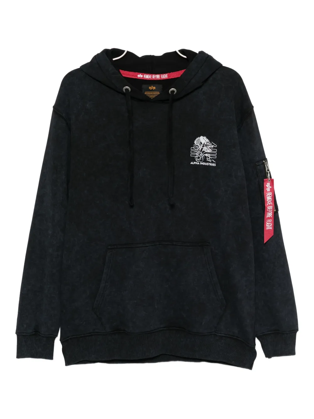 Alpha Industries unfrm army hoodie Zwart