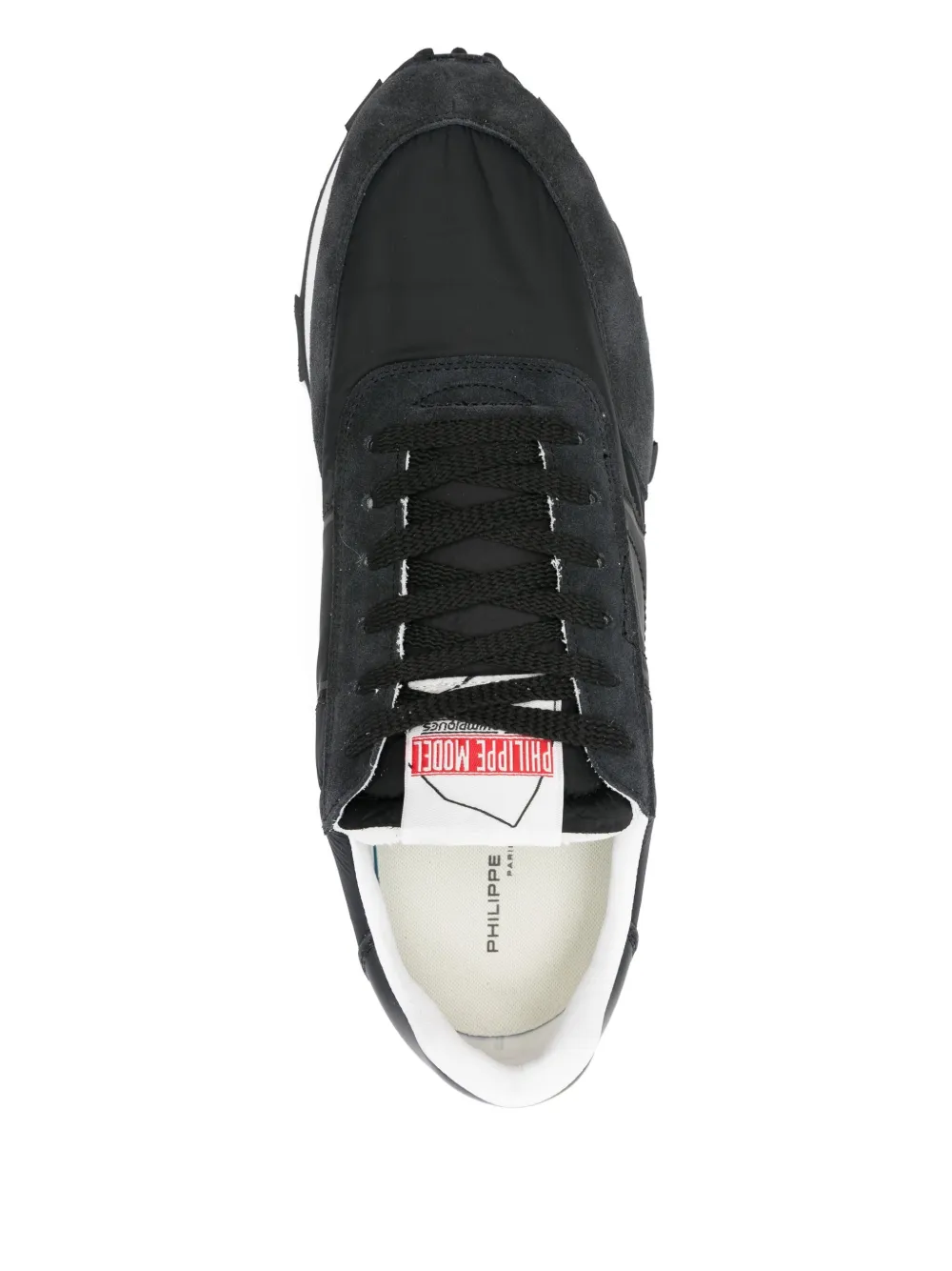 Philippe Model Paris Tour panelled suede sneakers Black