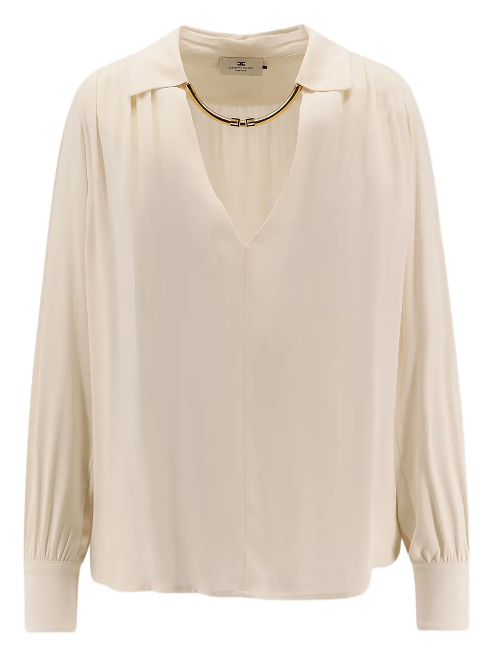 Elisabetta Franchi collar-detail blouse Wit