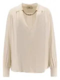 Elisabetta Franchi collar-detail blouse - White